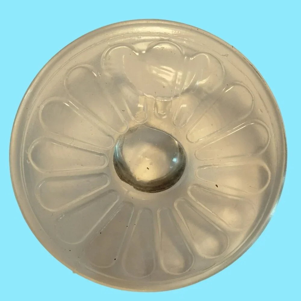 Norpro Glass Cookie Stamps 4 Classic Designs Heart Circle Daisy Flower